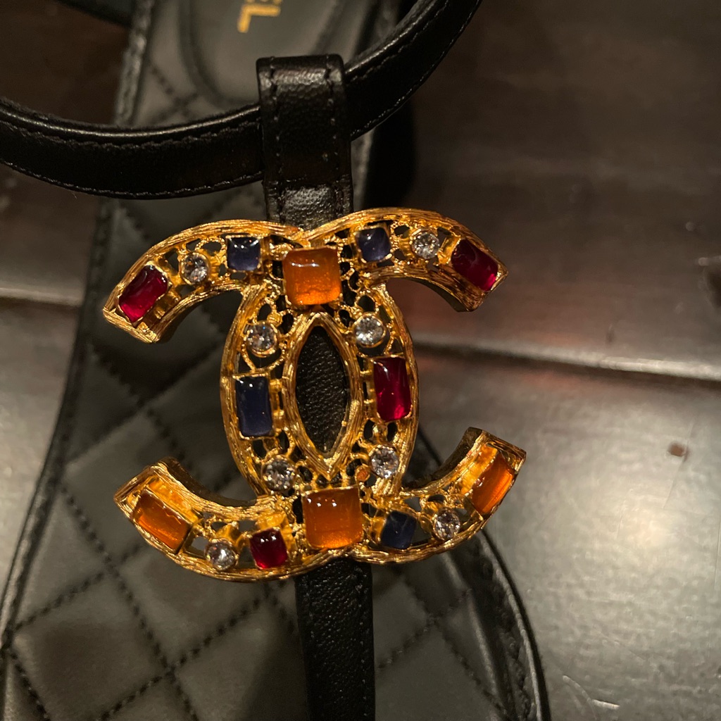 Brand New Jeweled Chanel Shoes  Sandals Spring 22